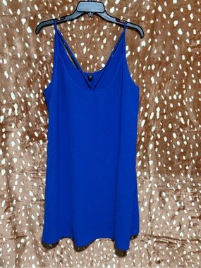 SHEIN Royal Blue Spaghetti Strap Slip Dress